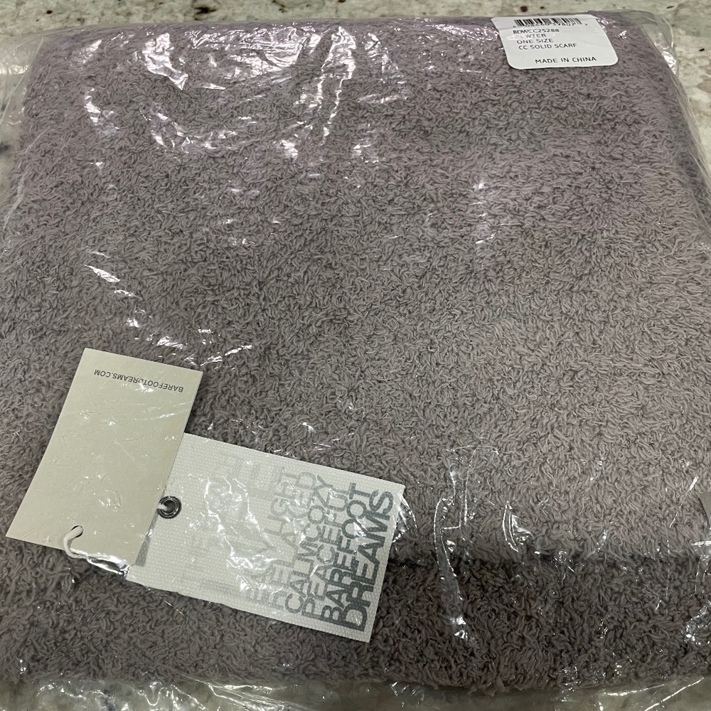 Barefoot Dreams OS Pewter Scarf NWT